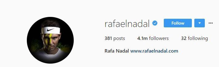 Instagram Rafa Nadal