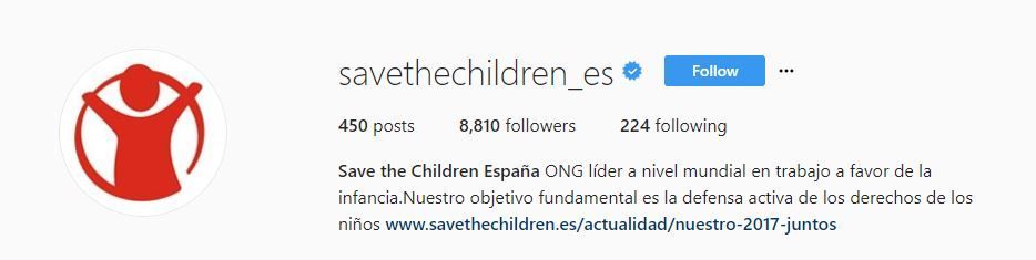 Instagram Save the Children