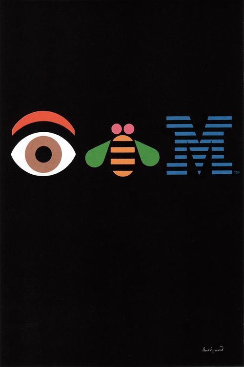 diseño grafico carteles Cartel IBM de Paul Rand 1981
