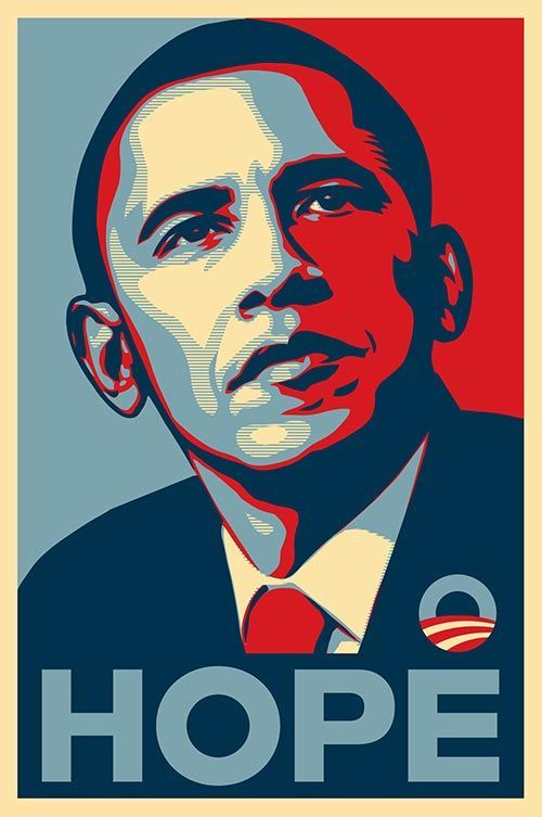 posters famosos Cartel Hope Obama 2008