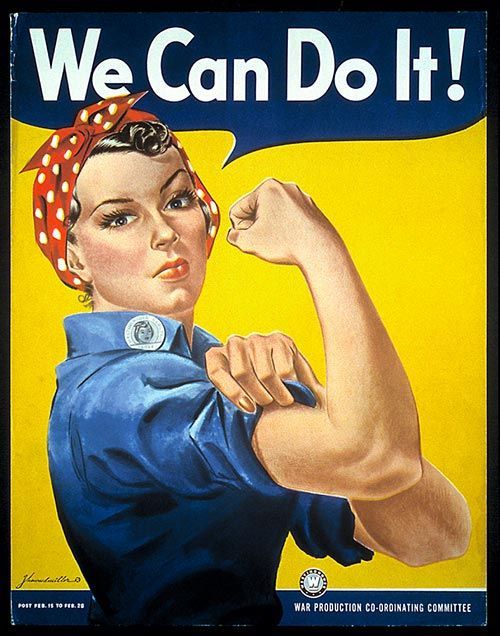 carteles diseño grafico Cartel We can do it de J. Howard Miller