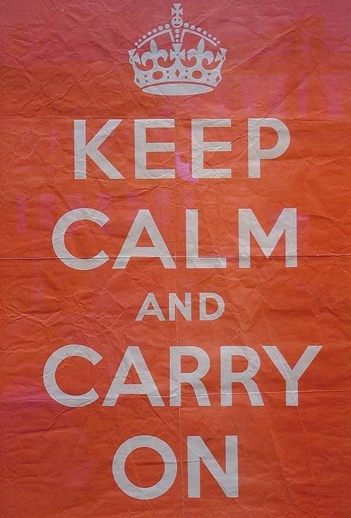 cartel grafico Cartel Keep Calm and Carry On