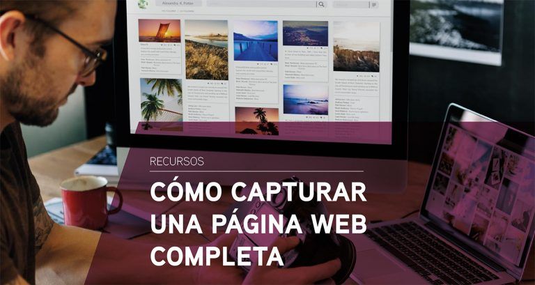 Cómo capturar una página web completa