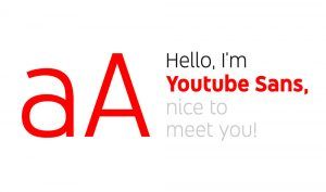Tipografía youtube sans