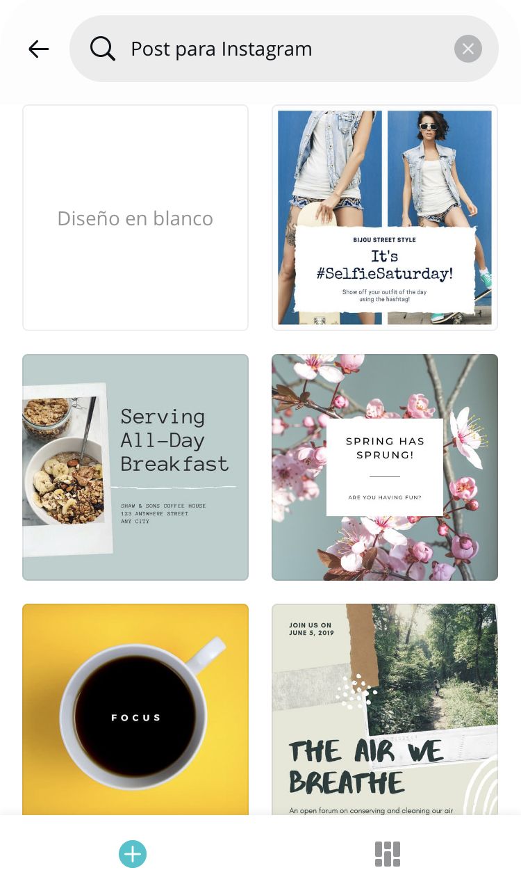 Publicaciones Instagram con Canva