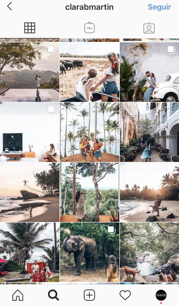 Feed de Instagram de Clara B Martin