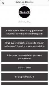 Linktree para Instagram
