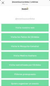 Linktree de Eventour