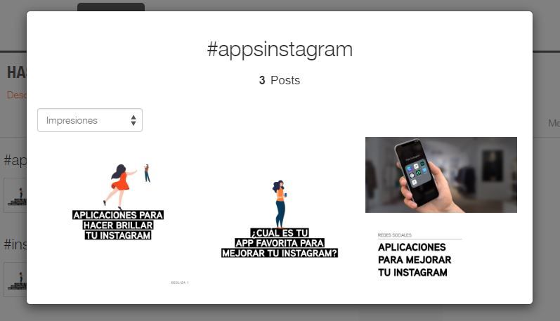 Hashtags Metricool