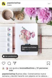 Producto etiquetado Instagram