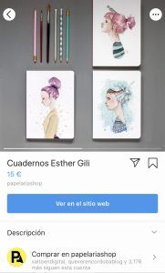 Producto etiquetado Instagram
