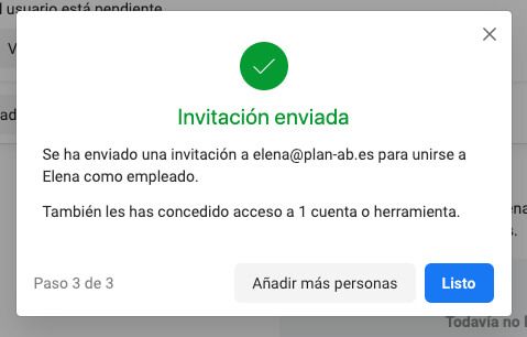 Invitación business manager