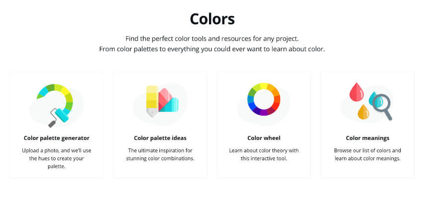 Paletas de colores en Canva