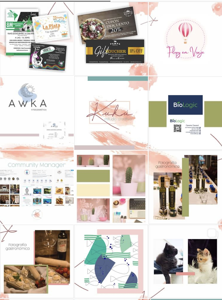 Feed Instagram mosaico