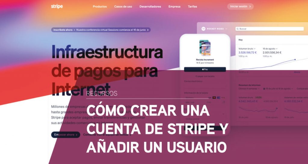 como crear cuenta de stripe